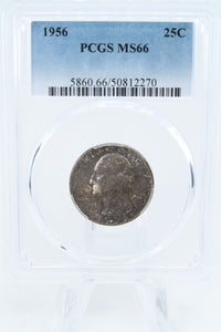 1956-P PCGS MS66 Washington Quarter Business Strike 25C