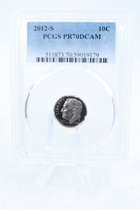 2012-S PCGS PR70DCAM Roosevelt Dime Proof 10C