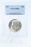 1957-P PCGS MS66 Franklin Half Dollar Business Strike 50C