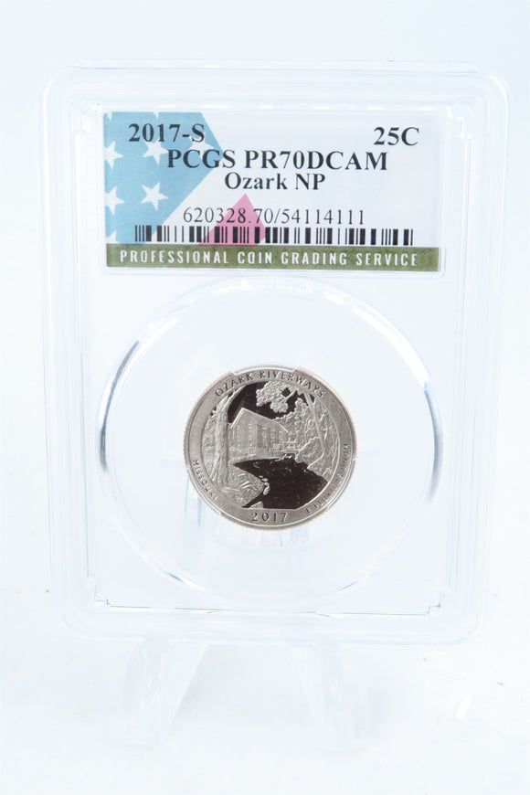 2017-S PCGS PR70DCAM Ozark NP Quarter Proof 25C