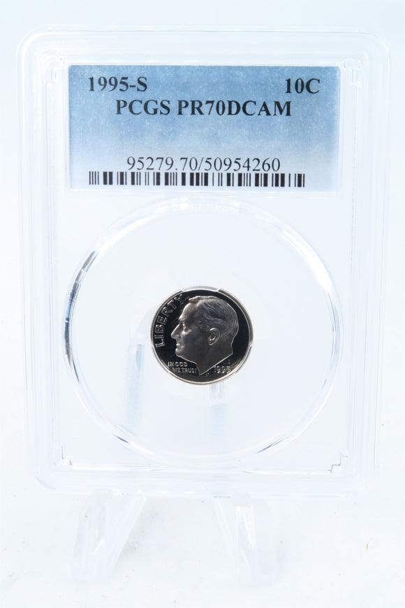 1995-S PCGS PR70DCAM Roosevelt Dime Proof 10C