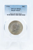 1936-P PCGS MS66 Rhode Island Classic Commemorative Half Dollar 50C
