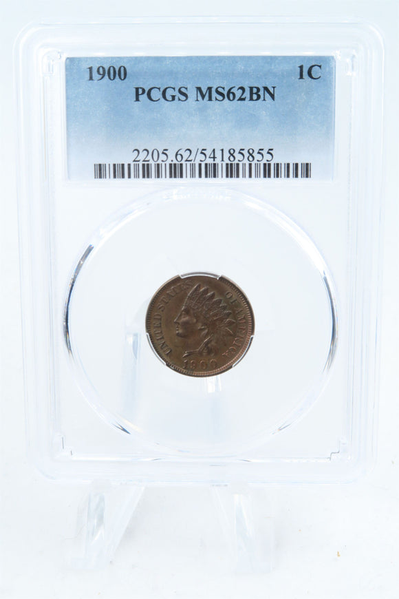 1900-P PCGS MS62BN Indian Cent Business Strike 1C