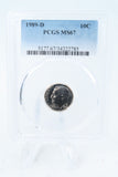 1989-D PCGS MS67 Roosevelt Dime Business Strike 10C