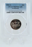 2003-S PCGS PR69DCAM Arkansas State Quarter Proof 25C