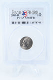 2009-D PCGS SP69FB Satin Finish Roosevelt Dime 10C