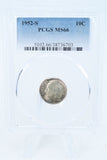 1952-S PCGS MS66 Roosevelt Dime Business Strike 10C