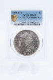 1878-P PCGS MS62 8TF VAM 14 2 Polished Ear Morgan Dollar Business Strike