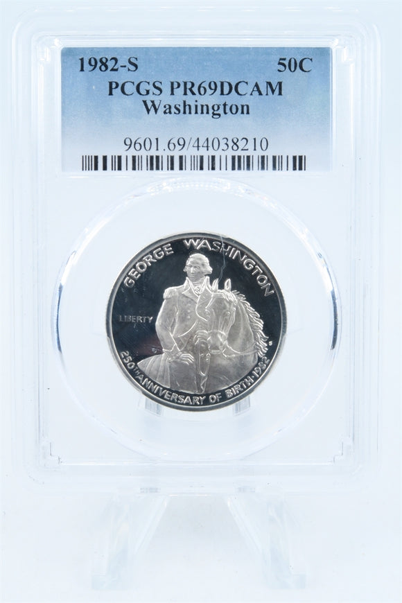 1982-S PCGS PR69DCAM Washington Modern Commemorative Half Dollar Proof 50C