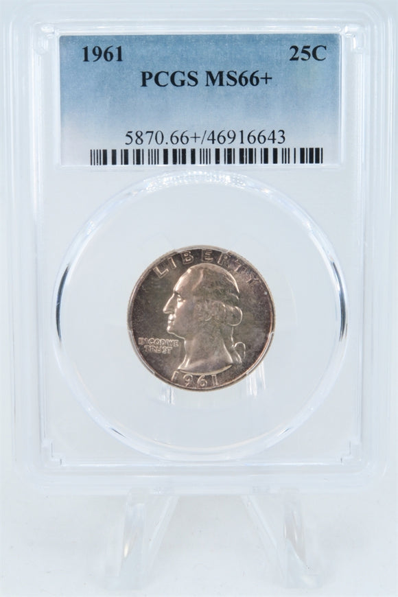 1961-P PCGS MS66+ Washington Quarter Business Strike 25C