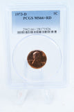 1973-D PCGS MS66+RD Lincoln Memorial Cent Business Strike 1C