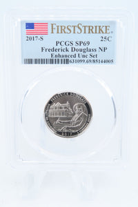 2017-S PCGS SP69 Enhanced Uncirculated Frederick Douglass NP Quarter 25C