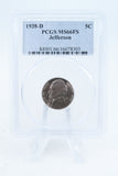 1938-D PCGS MS66FS Jefferson Nickel Full Steps Business Strike 5C