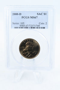 2000-D PCGS MS67 Sacagawea Dollar Business Strike