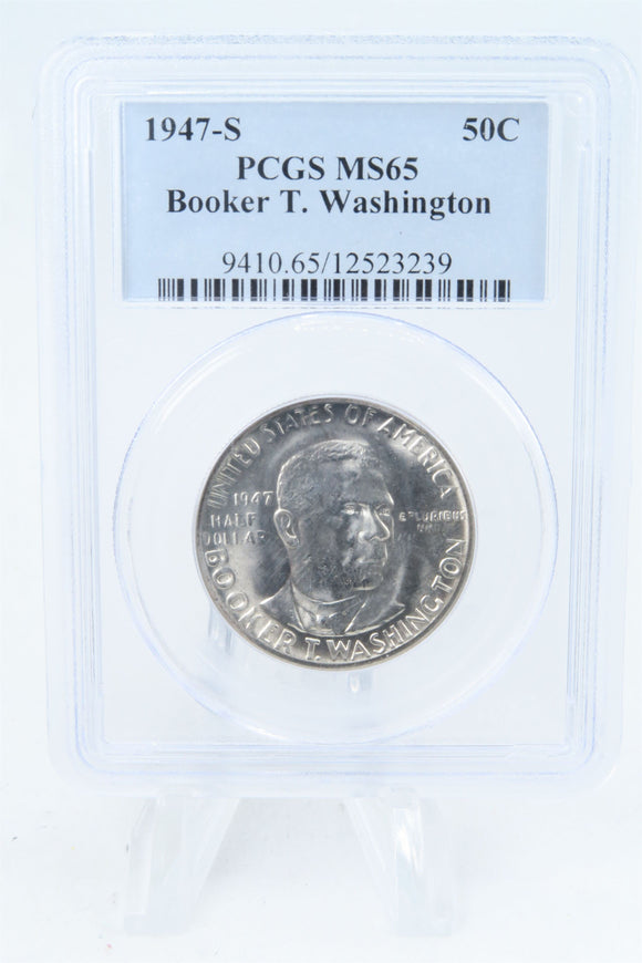 1947-S PCGS MS65 Booker T. Washington Classic Commemorative Half Dollar 50C