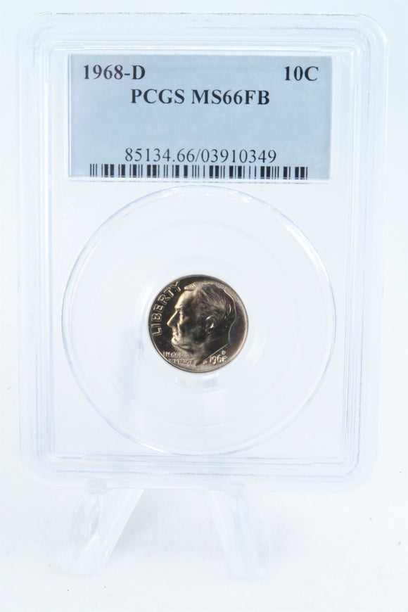 1968-D PCGS MS66FB Roosevelt Dime Business Strike 10C