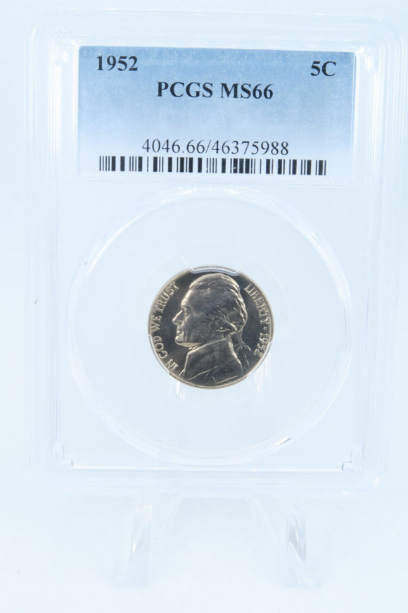 1952-P PCGS MS66 Jefferson Nickel Business Strike 5C