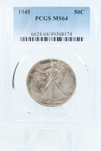 1945-P PCGS MS64 Walking Liberty Half Dollar Business Strike 50C