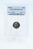 1989-S PCGS PR70DCAM Roosevelt Dime Proof 10C