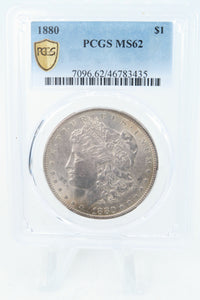 1880-P PCGS MS62 Morgan Dollar Business Strike