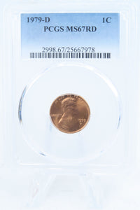 1979-D PCGS MS67RD Lincoln Memorial Cent Business Strike 1C