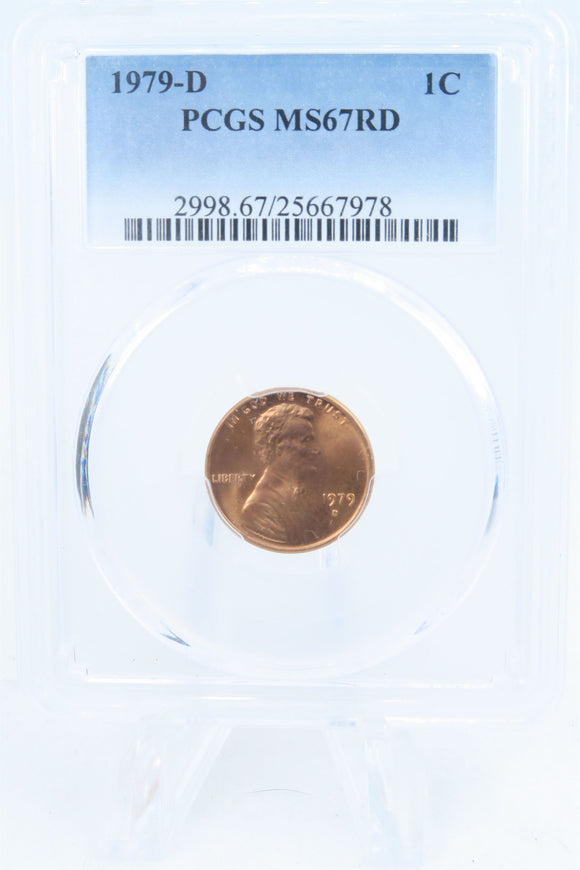 1979-D PCGS MS67RD Lincoln Memorial Cent Business Strike 1C