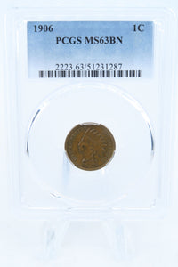1906-P PCGS MS63BN Indian Cent Business Strike 1C