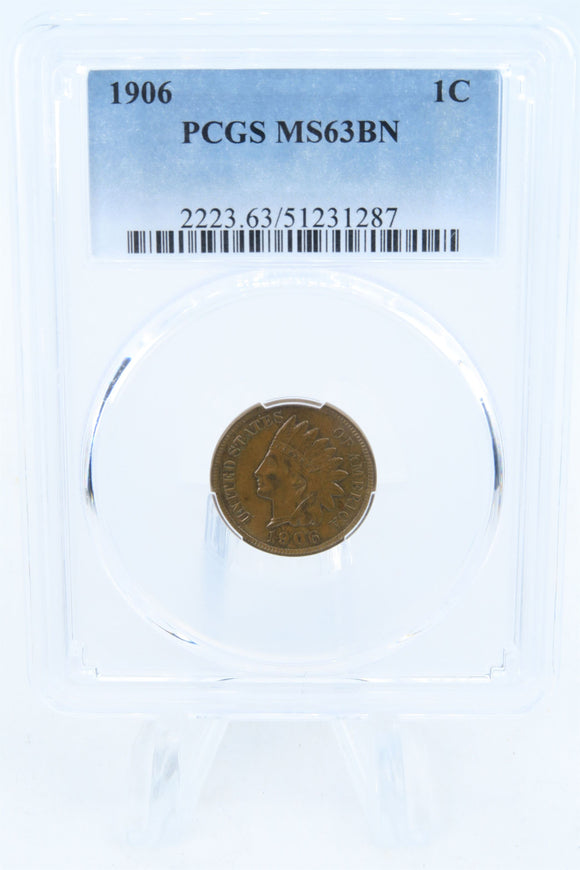 1906-P PCGS MS63BN Indian Cent Business Strike 1C