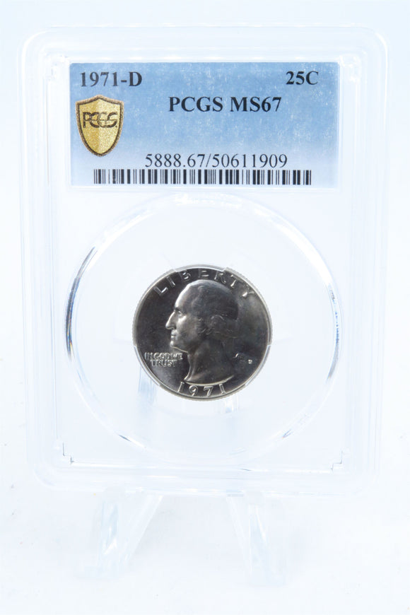1971-D PCGS MS67 Washington Quarter Business Strike 25C