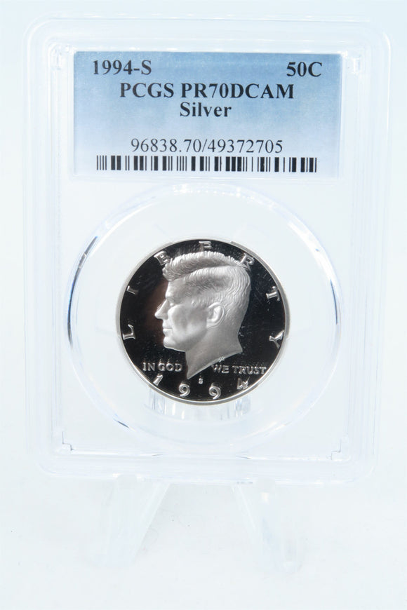 1994-S PCGS PR70DCAM Silver Kennedy Half Dollar Proof 50C