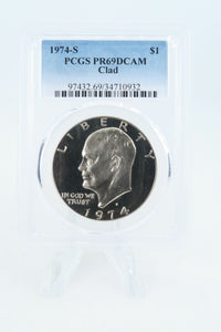 1974-S PCGS PR69DCAM Clad Eisenhower Ike Dollar Proof