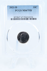 2021-D PCGS MS67FB Roosevelt Dime Business Strike 10C