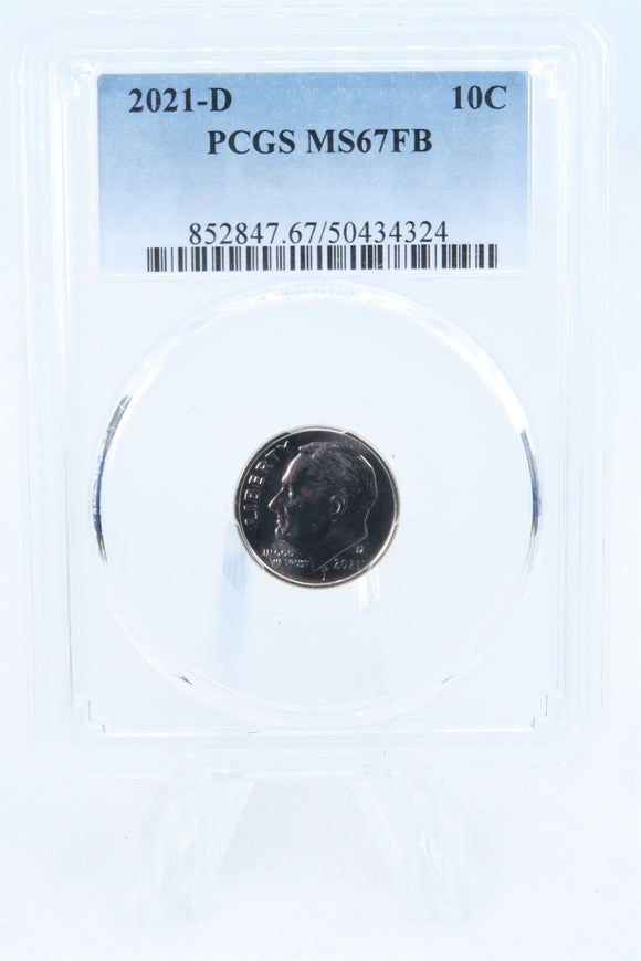 2021-D PCGS MS67FB Roosevelt Dime Business Strike 10C