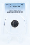 2021-D PCGS MS67FB Roosevelt Dime Business Strike 10C