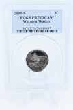 2005-S PCGS PR70DCAM Western Waters Jefferson Nickel Proof 5C