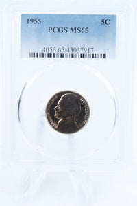 1955-P PCGS MS65 Jefferson Nickel Business Strike 5C