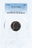 1955-P PCGS MS65 Jefferson Nickel Business Strike 5C