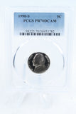 1990-S PCGS PR70DCAM Jefferson Nickel Proof 5C