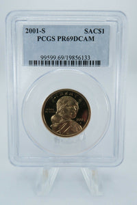 2001-S PCGS PR69DCAM Sacagawea Dollar Proof