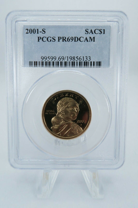 2001-S PCGS PR69DCAM Sacagawea Dollar Proof