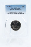 2018-S PCGS MS66 Block Island NP Quarter Business Strike 25C