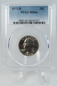 1972-D PCGS MS66 Washington Quarter Business Strike 25C