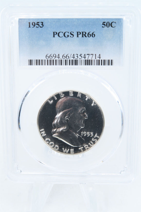 1953-P PCGS PR66 Franklin Half Dollar Proof 50C