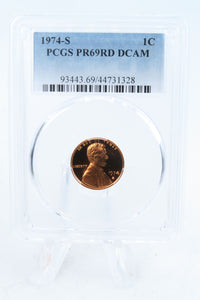 1974-S PCGS PR69DCAM Lincoln Memorial Cent Proof 1C
