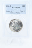 1962-D PCGS MS65 Franklin Half Dollar Business Strike 50C