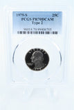 1979-S PCGS PR70DCAM Type 2 Washington Quarter Proof 25C