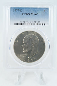 1977-D PCGS MS65 Eisenhower Ike Dollar Business Strike