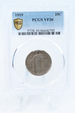 1919-P PCGS VF30 Standling Liberty Quarter Business Strike 25C