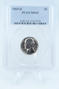 1969-D PCGS MS65 Jefferson Nickel Business Strike 5C