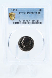 1955-P PCGS PR68CAM Jefferson Nickel Proof 5C